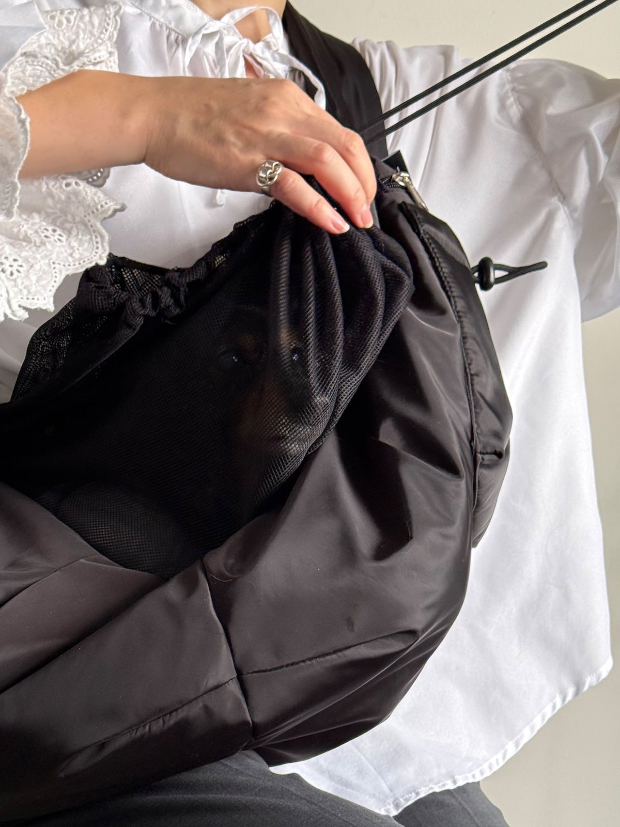 PET PUFF SLING - CARRY THINGS