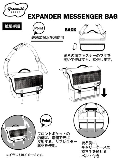 EXPANDER  MESSENGER BAG - CARRY THINGS