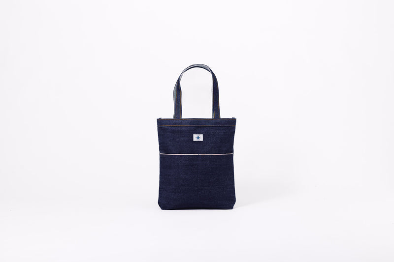 Denim document bag