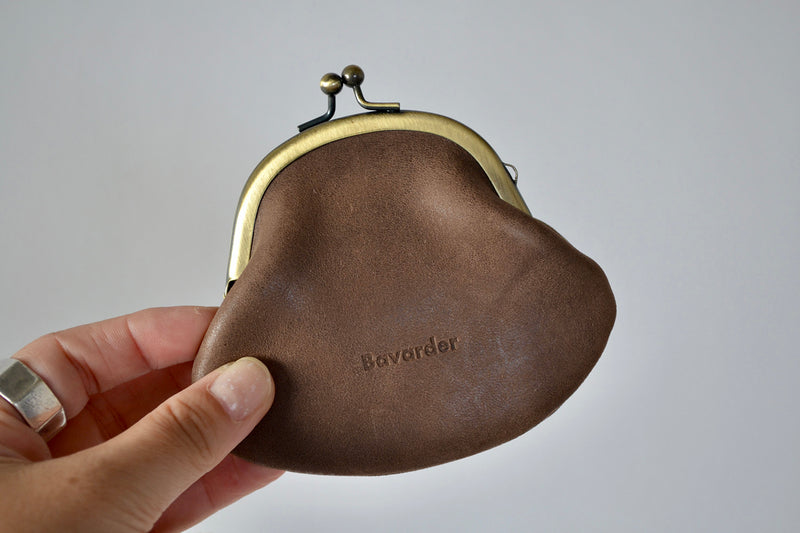 vintage leather pouch