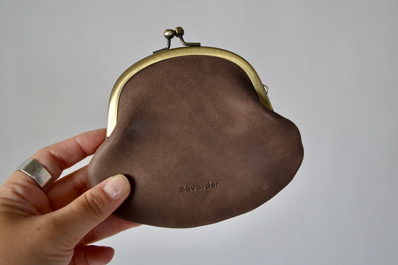 vintage leather pouch