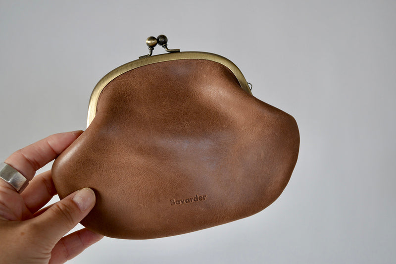 vintage leather pouch