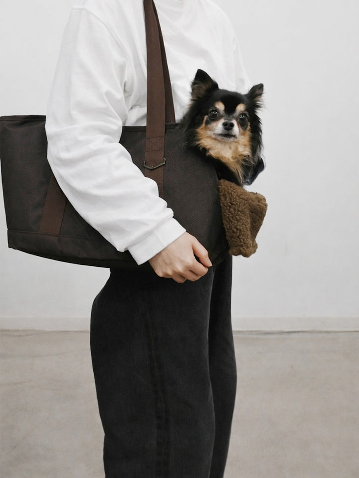 Pet Carrier Tote M - BROWN