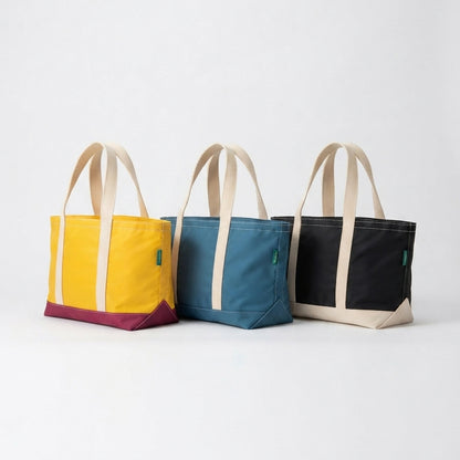 ZIP TOP NYLON TOTE BAG - CARRY THINGS