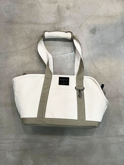 Pet Carrier Canvas Tote M - BEIGE