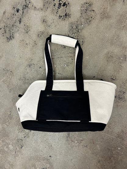 Pet Carrier Canvas Tote M - BLACK
